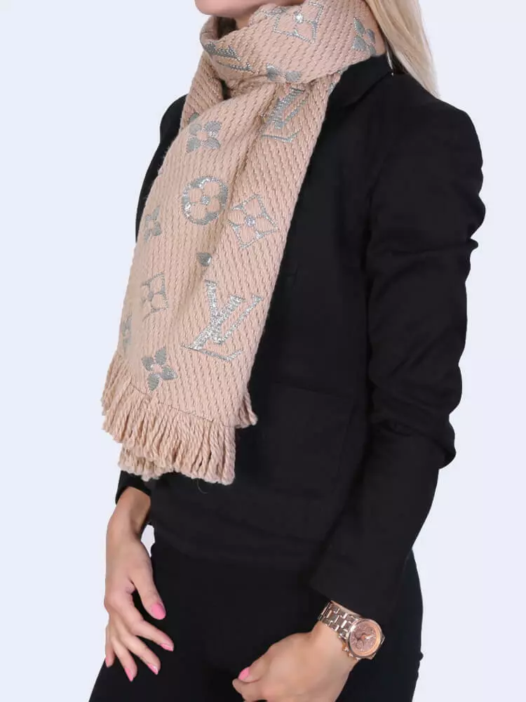 Louis Vuitton Logomania Shine Scarf' In Beige, ModeSens