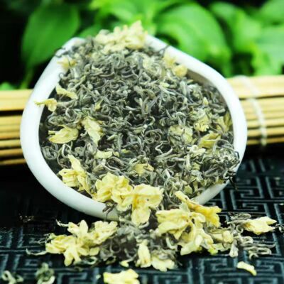 best Bi Tan Piao Xue Tea,Snowflakes Jasmine flower scented cha,Sichuan green tee
