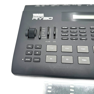 YAMAHA RY30 RHYTHM PROGRAMMER Drum Machine w/AC Adapter From Japan