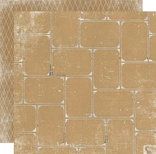 My Mind's Eye, Kraft FunDay, Everyday Fun, 2 x 12" Cardstock, Front Page, Frame