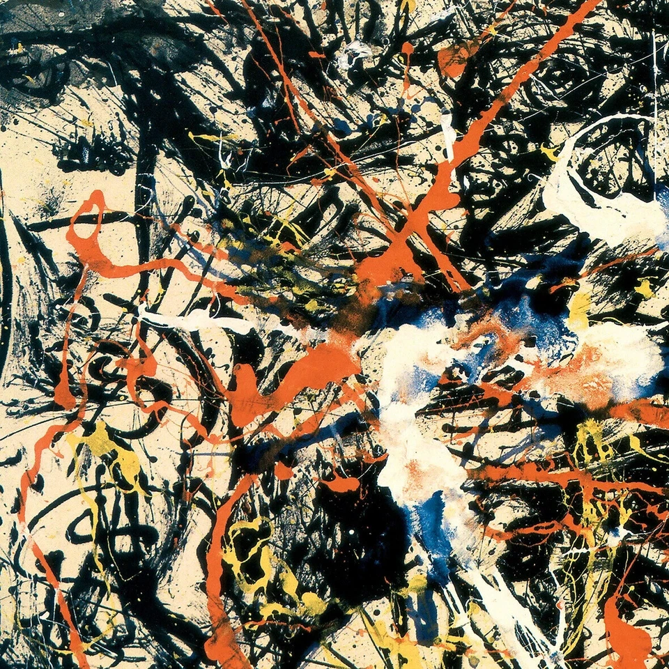 CONVERGENCIA 50W"X30H" por JACKSON POLLOCK - OPCIONES DE PLOP SALPICADURAS POR GOTEO de LIENZO Foto 3 de 4