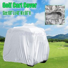 Cloth Golf Cart Cover Zipper For EZGO Club Car Yamaha Cloth Zippered Rear