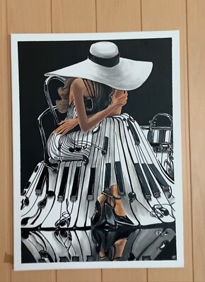Muse. Acrylfarben 50x70 Handarbeit 
