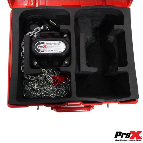ProX XT-MCH1TX2-30FT Set of 2 1 ton Manual Chain Hoists w 30' Chains & Case ... - Picture 8 of 24