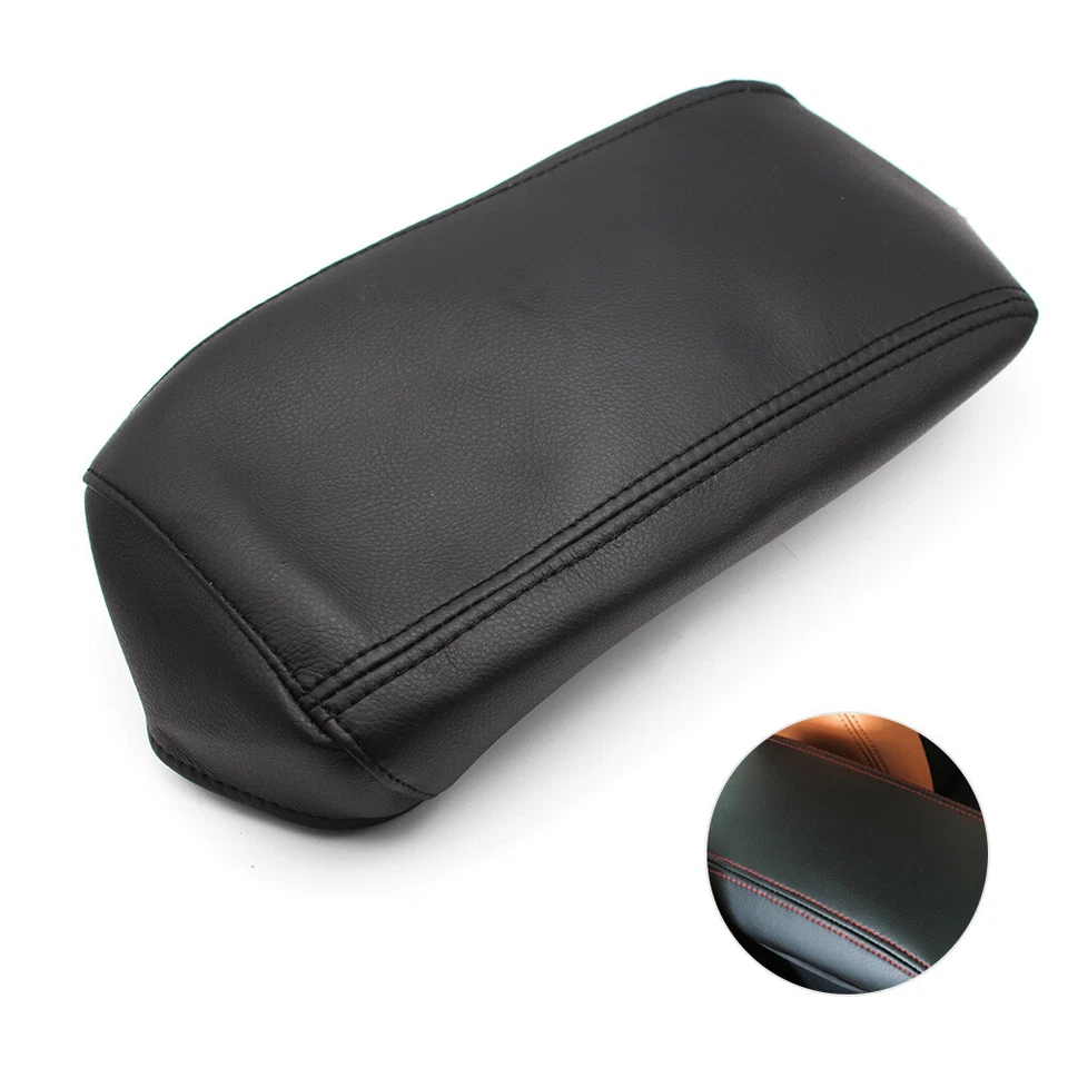 Black Center Console Leather Armrest Lid Box Cover for 2008-2017 Nissan Qashqai - Изображение 2 из 4