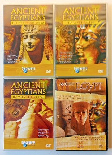 4 x Discovery Channel Ancient Egyptians dvds Cleopatra Tutankhamen Ramses etc