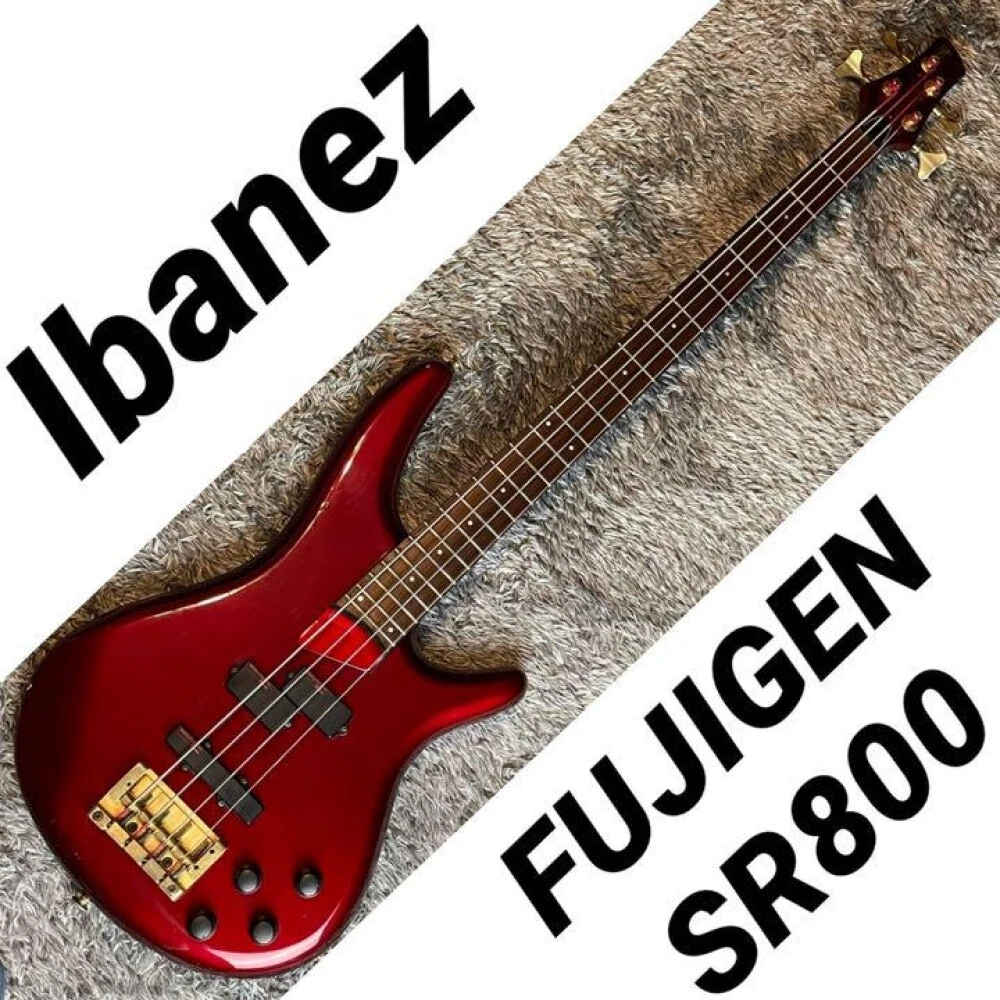 IBANEZ SR800 Electric Bass Guitar Metallic Red Fujigen Made in Japan