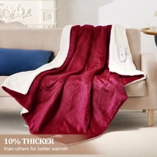 Electric Blanket Twin Full Queen King Size Soft Heated Blanket 5 Heating Levels