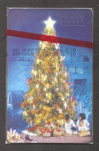 La Navidad 1.000 Bs Venezuela Phonecard only 1.000 Ex. Rare