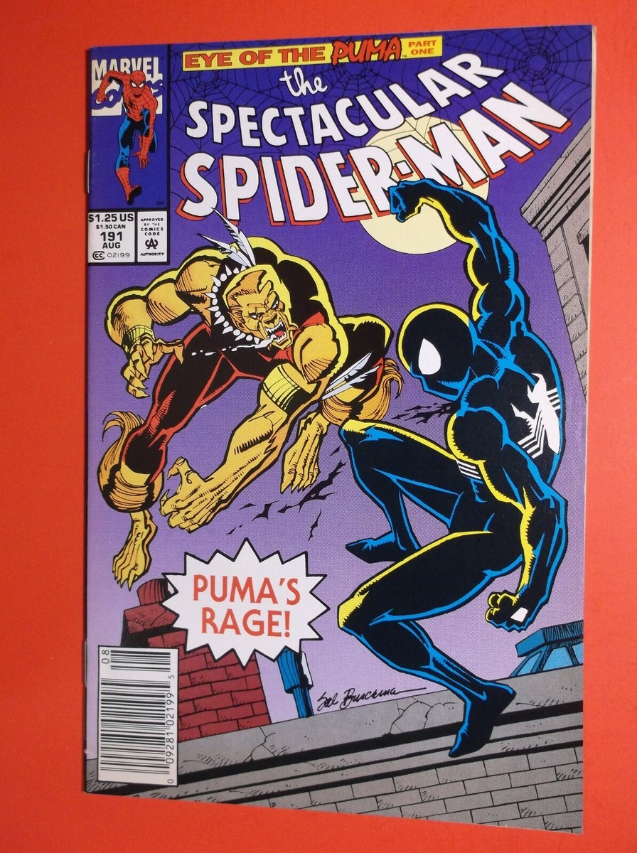 SPECTACULAR SPIDER-MAN # 191 - VF 8.0 -1992 RARE NEWSSTAND EDITION