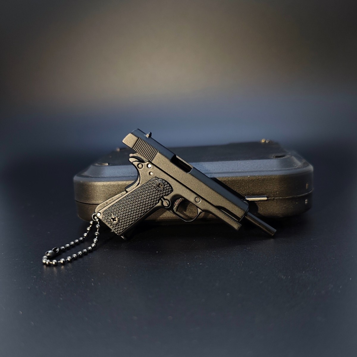 1911 Keychain,Metal Gun Keychain Mini Pistol Keychain for
