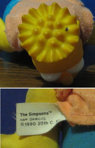 Simpsons Bart Simpson 9" Vinyl / Plush Doll - 1990 Vintage - Picture 5 of 5