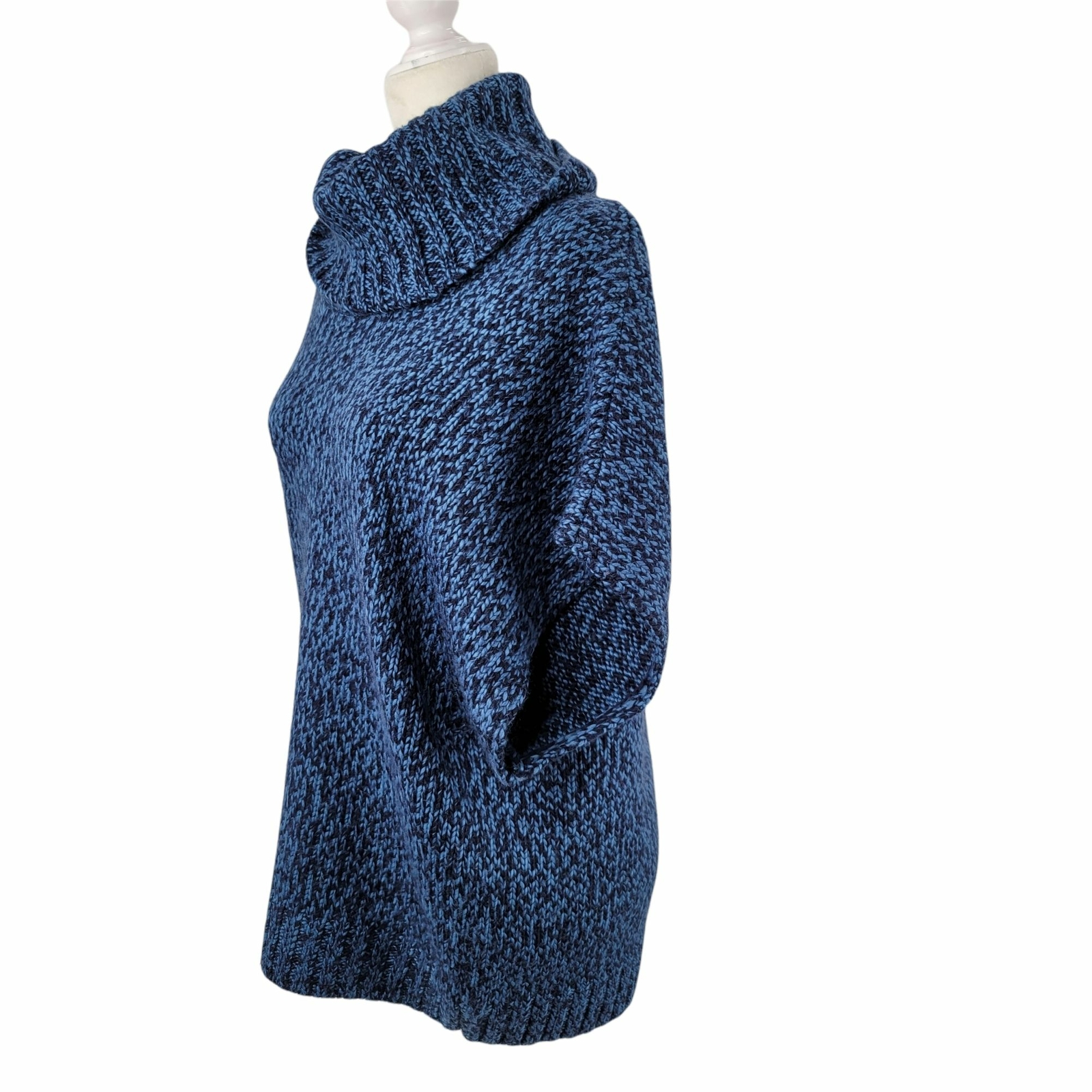 Anne Klein Sweater Blue Turtleneck A.K. 
