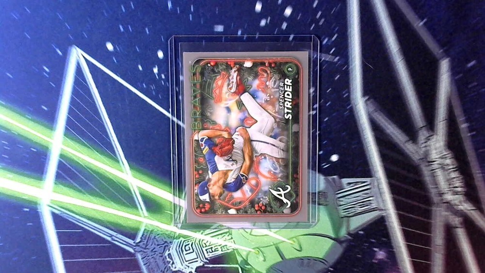 2024 Topps Holiday Mega Spencer Strider Silver Glitter