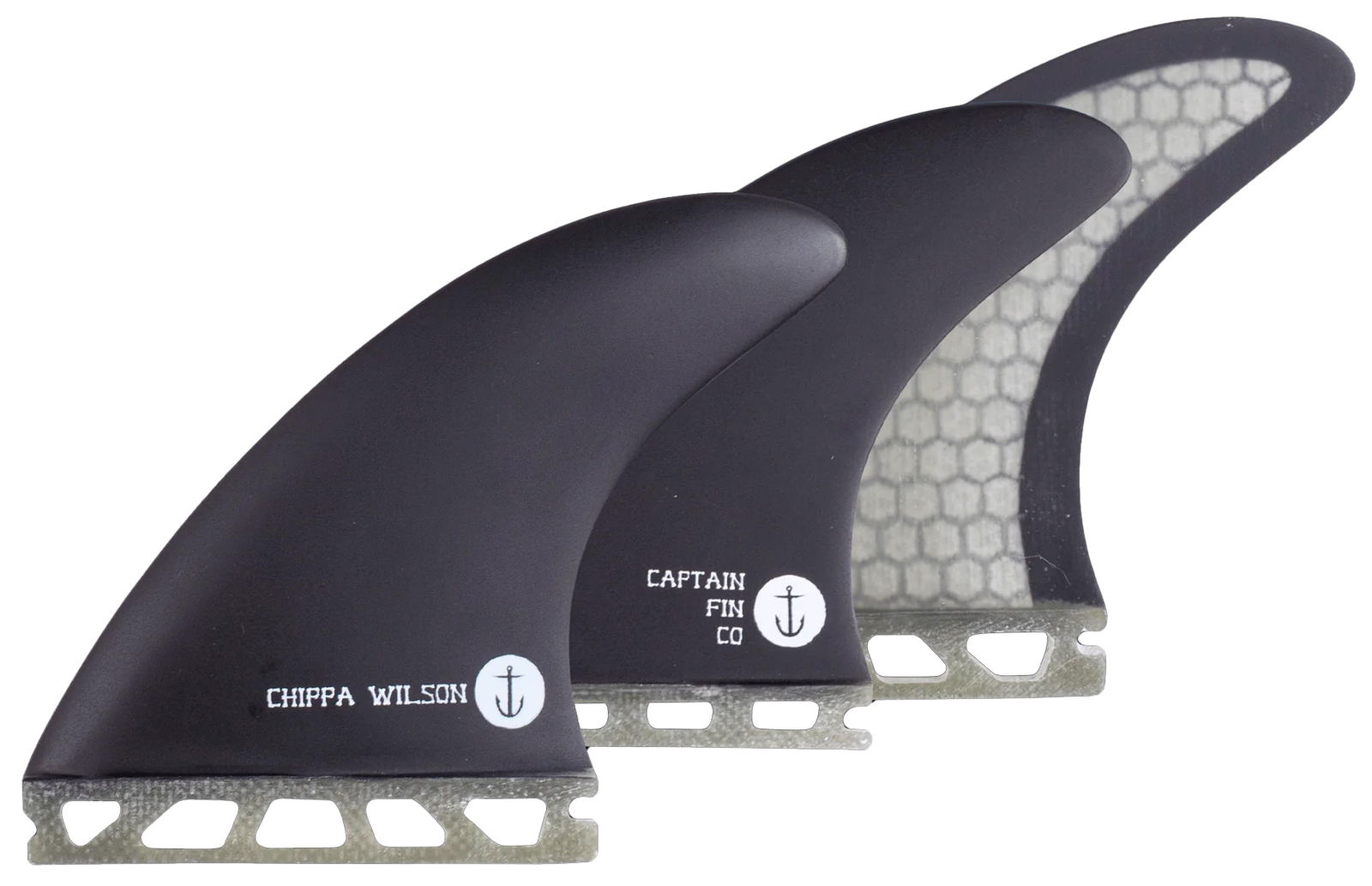 Плавник капитана Чиппы Уилсона New Bones Futures для подруливающего устройства - Черный - M - New