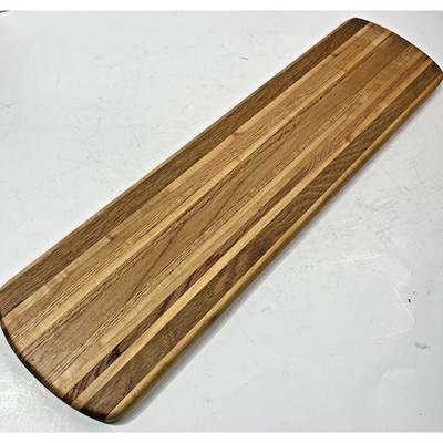 Handcrafted Wood Cutting Board Cheese Meat Charcuterie Made In IL 21x5-3/8x5/8T