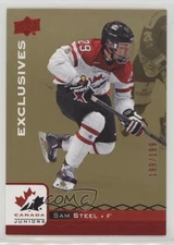 2017 Upper Deck Team Canada Juniors Exclusives Red 199/199 Sam Steel #78 m7v