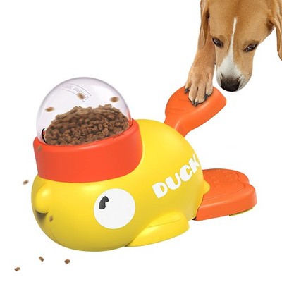 Dog Interactive Treat Dispenser Toy, Food Puzzle Slow Feeder (Yellow) Yellow