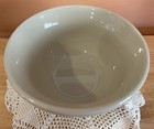 Roseville Pottery 2 Quart Stoneware Mixing Bowl Blue Stripes Heavy Ohio USA — photo 3