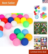 40mm Ping Pong Balls - 28 Colorful Balls for Creative Arts & Fun Activities