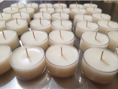 Moonflower Nectar Soy Tealights 6 Count made w/ Fragrant/Essential Oils 