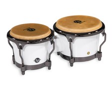 Juego de Bongo Mango LP Edición Limitada - Blanco Perla con Herrajes de Níquel Negro