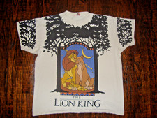 Vintage 90's The Lion King AOP All Over Print Walt Disney Movie Promo T Shirt XL