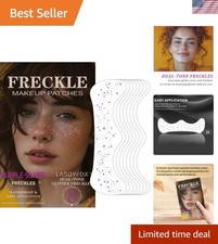 8 Pcs Purple  Silver Glitter Freckles - Glamorous Face Tattoos for Parties