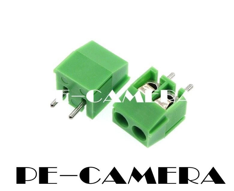 10pcs KF350-2P 3.5mm pitch 2 pin straight pin PCB screw terminal blocks #nm