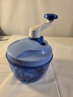 Tupperware Quickchef | 2 Klingen | Blau