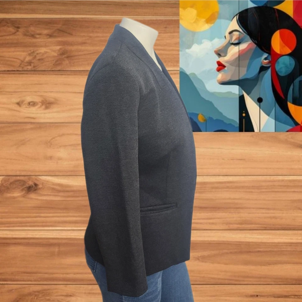 J Crew Going Out Blazer in Stretch Twill Women's Sz 2P - Image 3 of 4