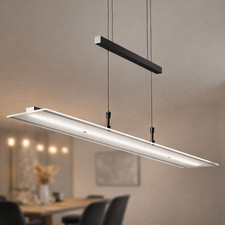 LED Pendelleuchte 85cm Decke Dimmbar Küche Esszimmer Hängelampe 20W 1600lm schwa