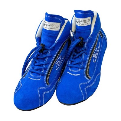 Zamp Racing Shoes RS00100409; ZR-30 Mid-Top Blue 9, SFI 3.3/5, Suede