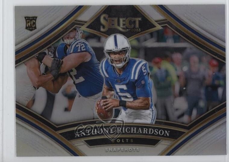 2023 Panini Select Snapshots Silver Prizm Anthony Richardson #SS-AR 3hd
