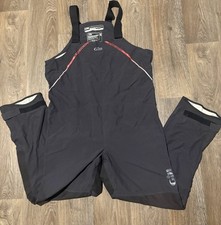 Gill Pro Dinghy Salopettes Men Large Black Waterproof Double Knee Sailing Nylon