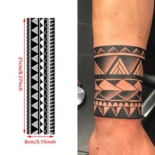 Schwarz Weiß Arm Oberschenkel Tattoo Aufkleb...