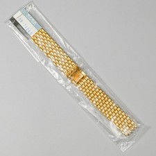 NOS Citizen Men's Gold Tone 18mm Bracelet Band 59-74066 for Watches 4-S25872 