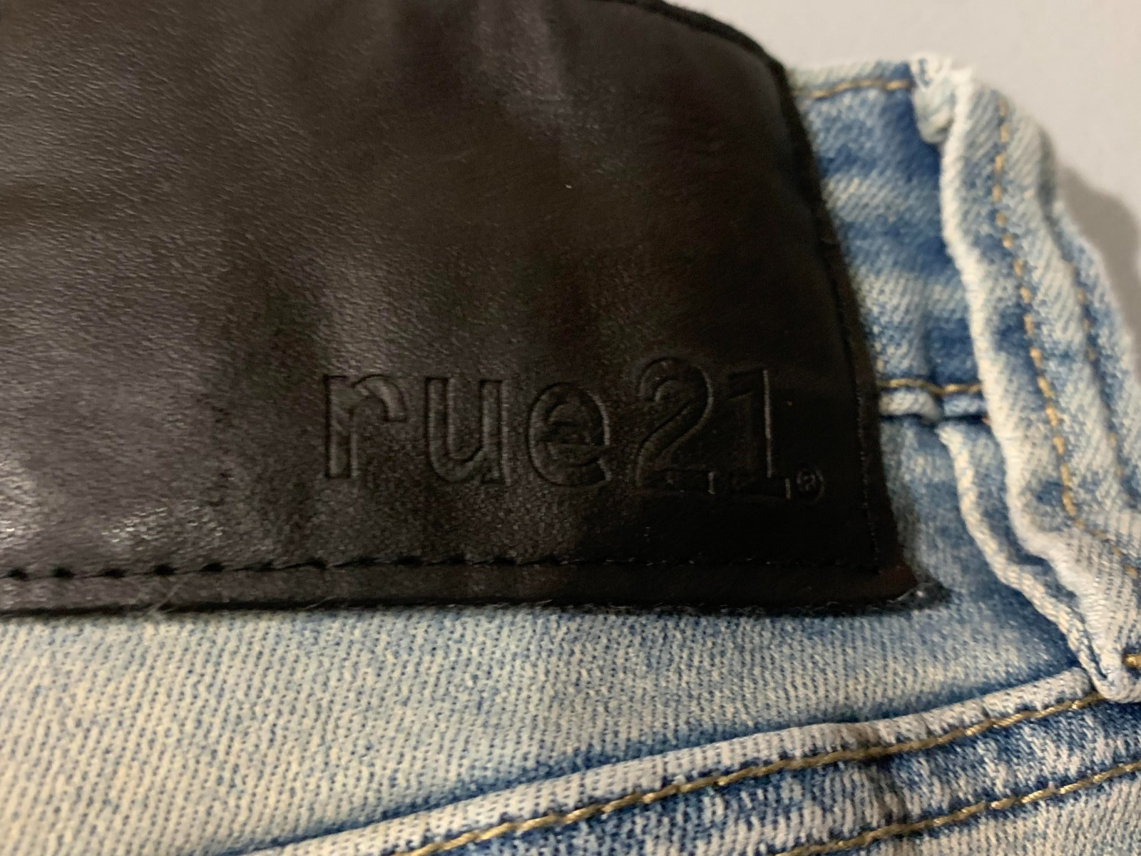 Rue 21 Men's Light Blue Distressed Jeans Skinny Arc Supreme Flex Size 32/34 thumbnail 5