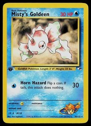 Misty's Goldeen 030/132 Gym Heroes 1st Edition Rare