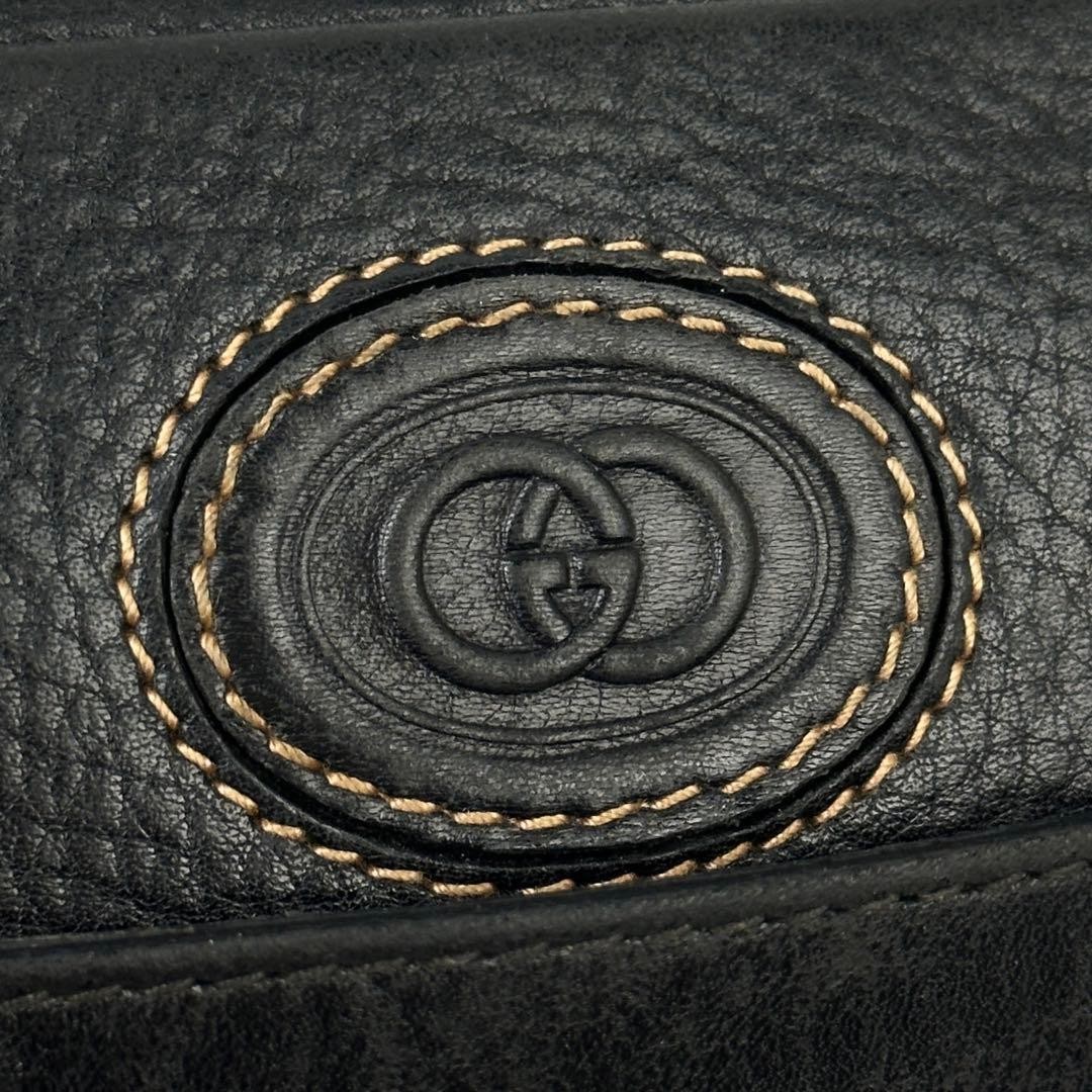GUCCI Pre-Owned Shoulder Bag Interlocking Gg Black — image 3