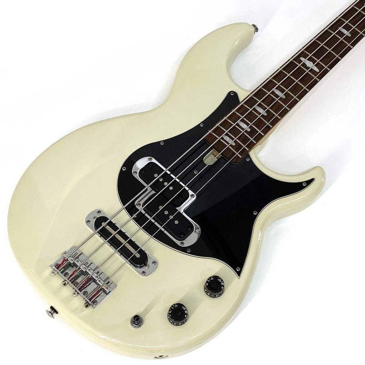 YAMAHA BB414 White PJ-Type Electric Bass Guitar W/Gig Bag Used
