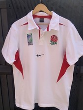 England National Team Nike Rugby Shirt Home World Cup 2003 Jersey Men XL