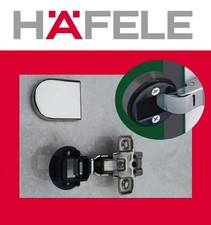 2 Pair of HAFELE - Glass Door Hinges 26mm cup and Cover Caps for Kitchen Cabinet