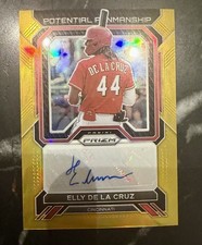 2023 Panini Prizm Gold Prizm Potential Penmanship Elly De La Cruz Auto /10