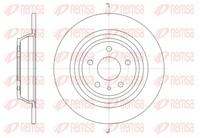 Remsa 2X Bremsscheibe Hinten Ø302Mm Voll FüR Ford Mondeo V Turnier CD