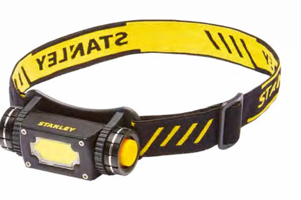 Work Light Yellow Aluminium Magnetic LED Head Torch 3w Stanley SXLS50100E