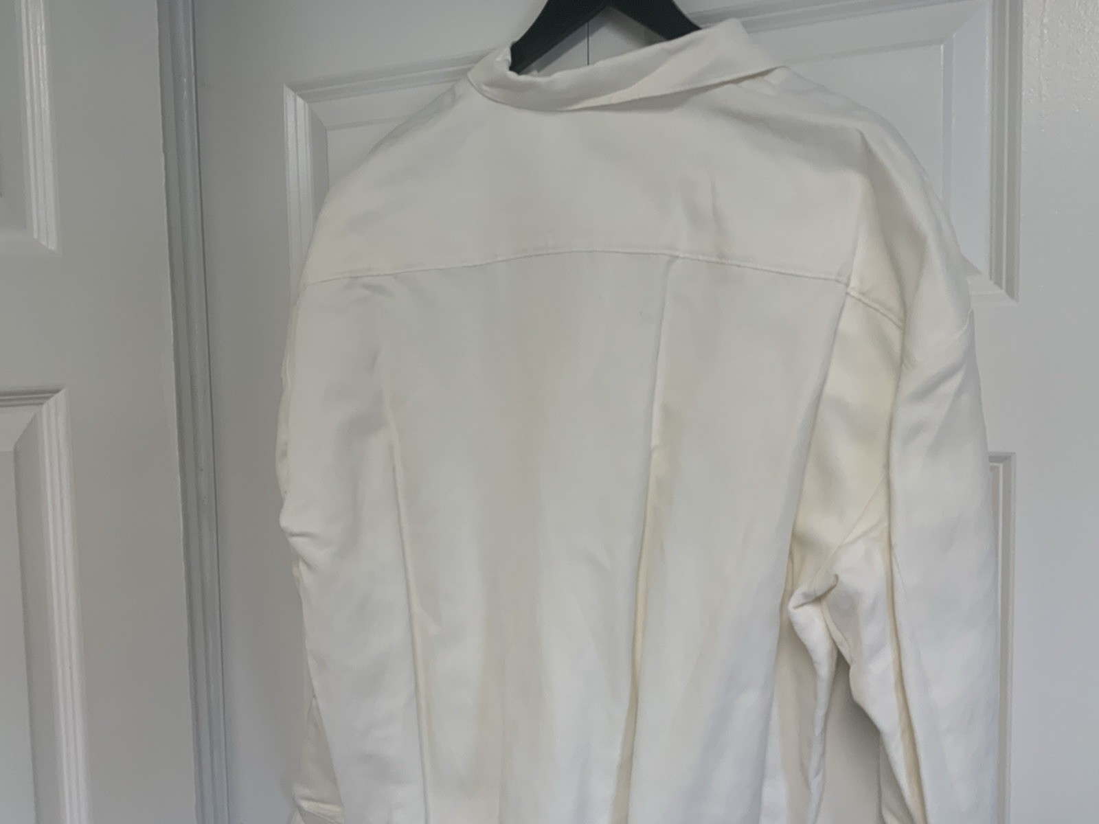 Toteme Women’s Linen Blend Monogram Tracksuit Top Off- White 110 Size 38 New thumbnail 8