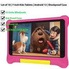 7 inch Android 13 Tablet WIFI 6 5GB RAM 32GB ROM IPS LCD 10 Units Wholesale