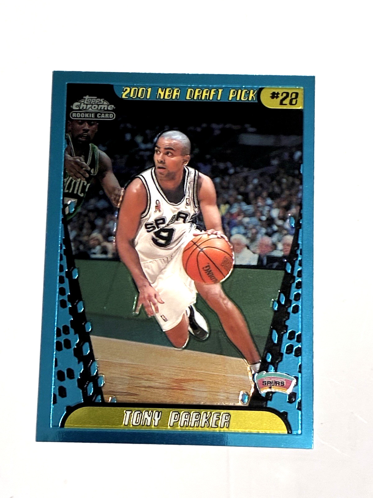 2001-02 Topps Chrome Tony Parker RC #155 Spurs HOF Rookie Card Draft Pick