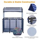 AplusChoice Rolling Mesh Pool Storage Bin 10 Wheels Double Decker & Mesh Cover — photo 6